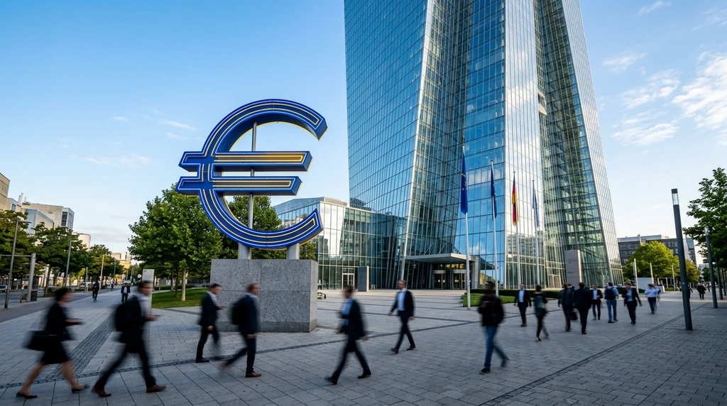 Eine symbolische Darstellung der europäischen Geldpolitik und deren Auswirkung auf Immobilienkredite im Jahr 2026 Eine symbolische Darstellung der europäischen Geldpolitik und deren Auswirkung auf Immobilienkredite im Jahr 2026